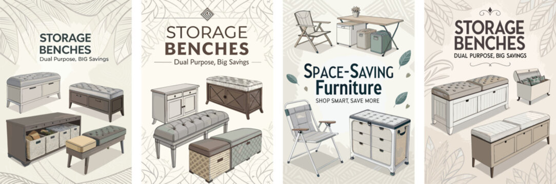 Stylish storage benches for smart living; practical and space-saving designs.