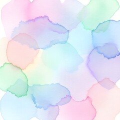 Fototapeta premium Soft Pastel Watercolor Abstract Background with Blending Colors and Copy Space