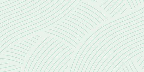 farm green banner, organic abstract background with fields. wavy green lines, natural organic products. ecology background. striped farmer green Pattern © fathor