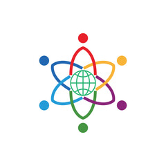 global community logo icon vector illustration