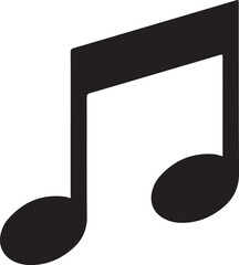 Music Note Icon Vector Illustration Isolated on White Background