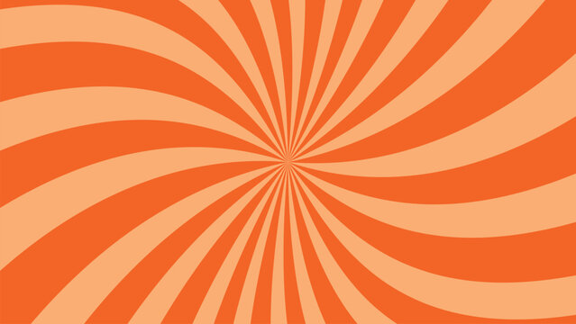 Vibrant orange and peach sunburst pattern with radiating lines