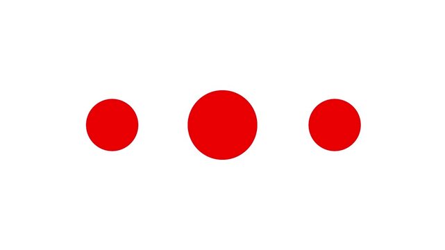 Minimalist red cloud icon animation on white background. Flat design symbol for warning, error, alert, or data connectivity concepts.