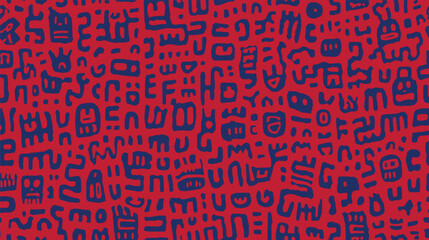 A flawless pattern vector background consisting of a single line forming a complex abstract labyrinth.