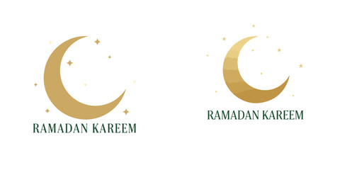 "Ramadan Kareem" greeting vector with religious and cheerful design. Vektor, icon, set icon, minimalist, flat, illustration © Dan