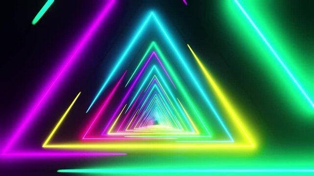 Animated abstract tunnel