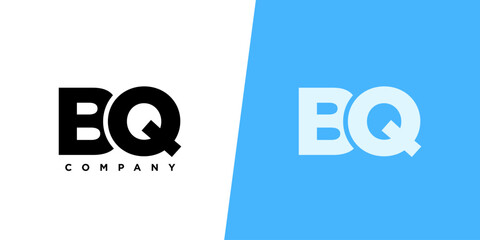 Letter B and Q, BQ logo design template. Minimal monogram initial based logotype. © SolaruS
