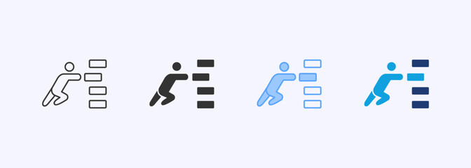 Benchmarking Icon Set Multistyle Various Collection Element For Design