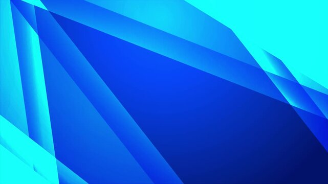 4K Footage modern Light blue background design Presentation corporate Business and Institution abstract background of looping animated gradient geometric shapes material in triangle diamond