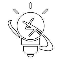 Eco bulb icon