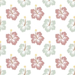 Seamless Pastel Floral pattern Background.