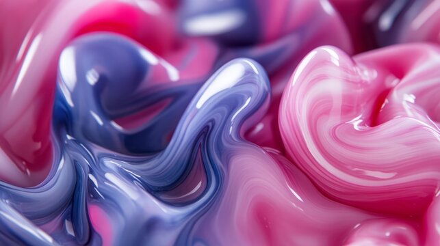 Vivid Ink Swirls in Water
