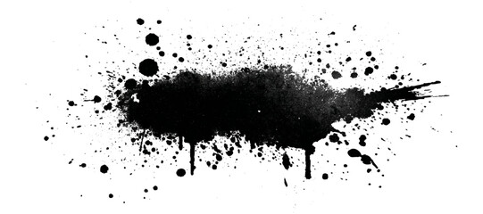 Naklejka premium Textured grunge brush stroke shape background. vector dirty paint splatters vintage distress effects and artistic design.