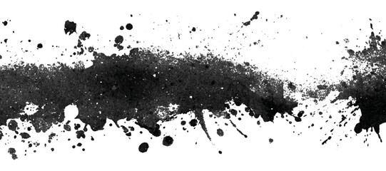 Fototapeta premium Textured grunge brush stroke shape background. vector dirty paint splatters vintage distress effects and artistic design.
