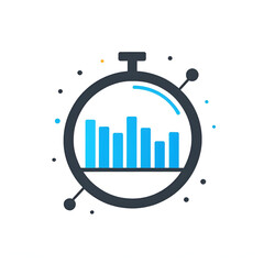 Analytics icon in vector. Logotype
