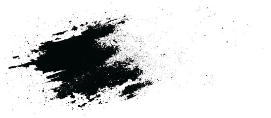 Obraz premium Decorative grungy brush stroke texture. grunge rough splat shapes dirty ink stains and abstract artistic background design.