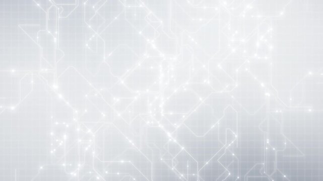Artificial intelligence cyberspace background with abstract white lines, high tech digital communication network, micro processor chips, motherboard pattern, futuristic engineering concept