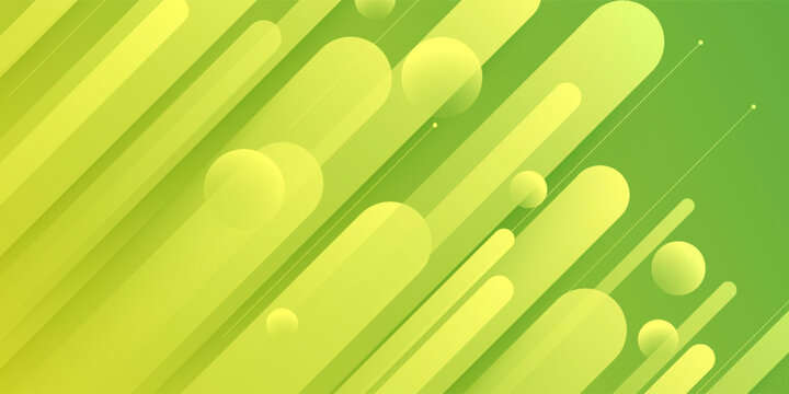 Green Abstract Diagonal Background With Geometric Shapes, Soft Gradient, Modern Pattern And Texture