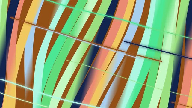Abstract colorful curves and lines: An elegant composition of curves and lines dances across a textured plane, forming a dynamic tapestry of art, where color meets form. 