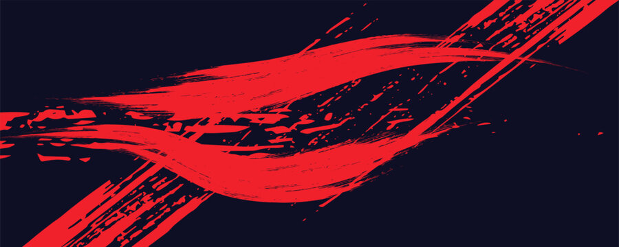 black red dragon decal brush fire volcano lava sakura Asia Japan anime style illustration sporty background banner style vector illustration and modern.