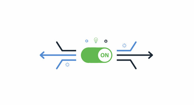 Green Osmosis Process Diagram Illustration.