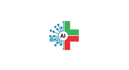 AI Artificial Intelligence Logo Design.