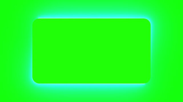 Glowing Neon Rectangle Frame 4K Ultra HD seamless loop animation for motion graphics. Modern luminous border design perfect for video backgrounds, overlays, presentations, and digital displays.