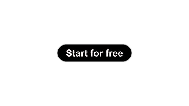 Start for free Button Hand Cursor Clicking Animation