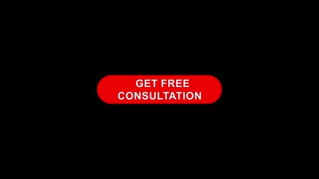 Get free consultation Button click Animation with Transparent Background
