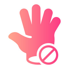 Obraz premium block gradient icon