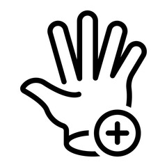 Fototapeta premium add line icon