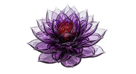 Purple Lotus Flower Ornament