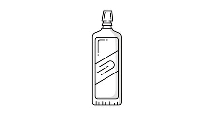 Detailed illustration of a bottle.