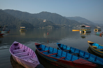 Obraz premium Pokhara Nepal cityscape