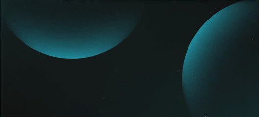 Obraz premium Gradient digital backgroundfrom dark teal to deep black.rough textured or grain effect .suitable as a design element for websites, presentations or as a general background.