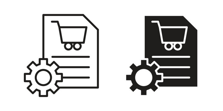 Procurement icon symbol vector illustration on white background. Flat design.
