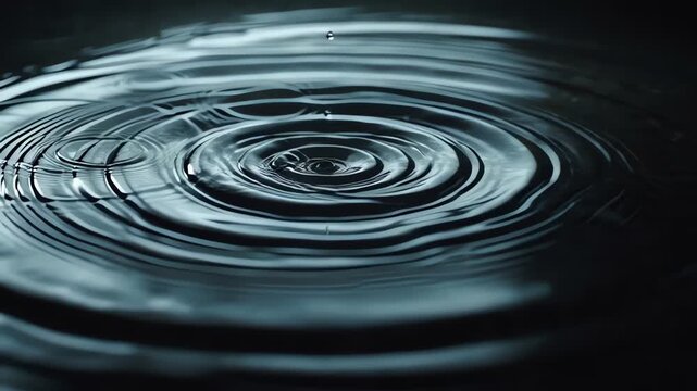 Calm Water Ripple Abstract Background in 4K Minimal Motion
