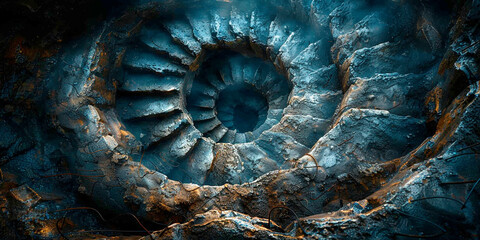 The image of a colorful spiral illustration,Generated AI