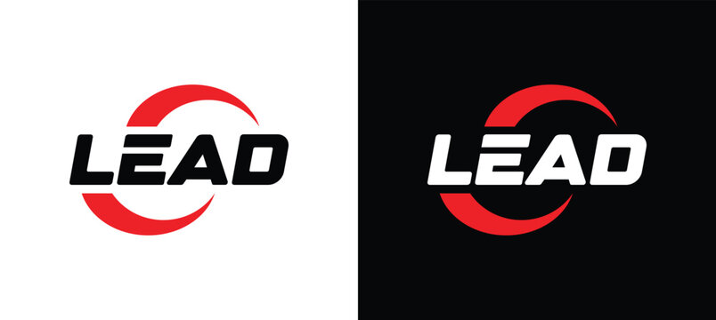 Letter LEAD vector wordmark logo typography.A sophisticated wordmark logo embodying elite leadership, representing prestige and exclusivity.