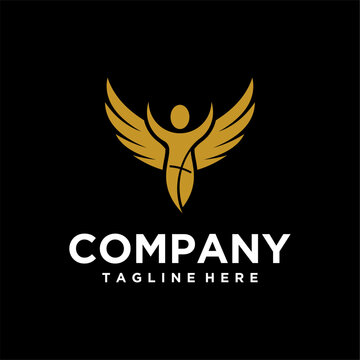 Church Logo Design with Cross, Dove, Holy Spirit Fire, and Hands