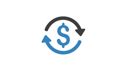 Fototapeta premium Dollar Sign Currency Exchange Finance Symbol.
