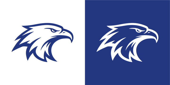 Modern stylized eagle head lo...