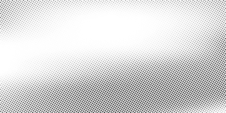 Basic halftone dots effect in black and white color. Halftone effect. Dot halftone. Black white halftone.Background with monochrome dotted texture. Polka dot pattern template. circle dot