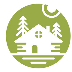 Forest Farm Cabin Icon