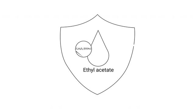Ethyl Acetate Shield - Chemical Resistance and Protection Visual.