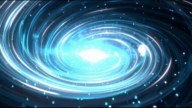 Anime Spinning Energy Vortex Burst Effect
