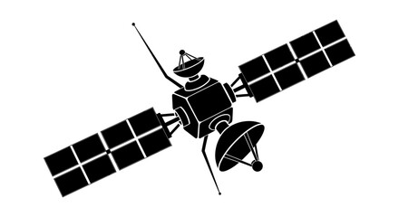 Satellite in Space Orbiting Earth System. © LAILATUS