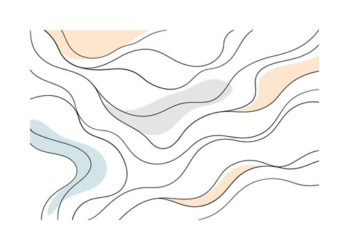 Abstract marble pattern. Flowing curved lines forming a marble-inspired texture with plenty of breathing space, creating a modern decorative