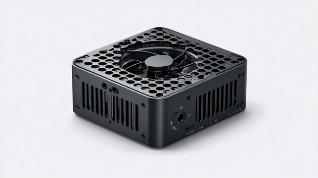 Mini PC Cube Computer with Fan and Ventilation Holes