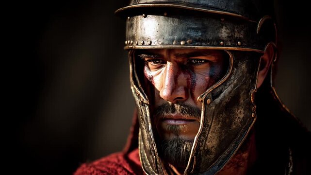 roman gladiator close view
